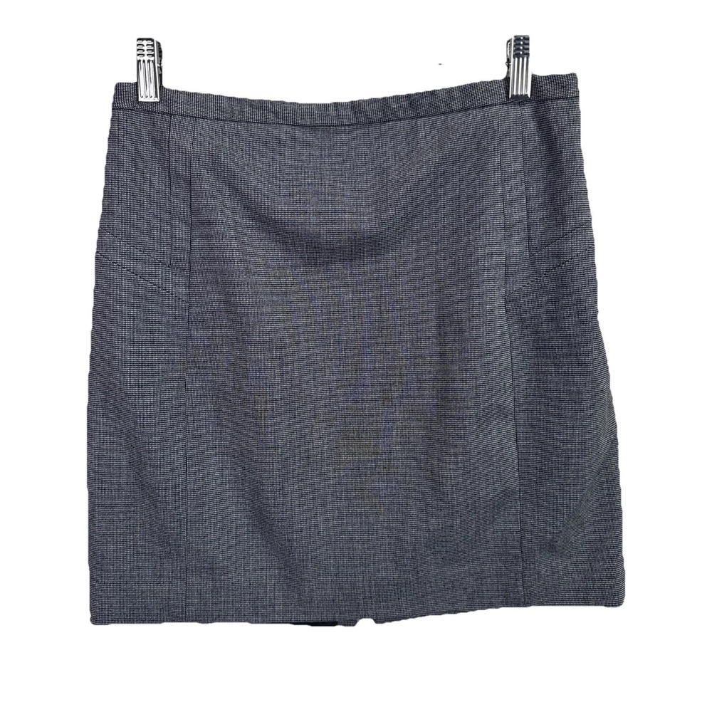 Express‎ Skirt Womens 10 Design Studio Black White Houndstooth Pencil Workwear